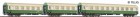 74184 Sachsenmodelle Set of 3 Passenger cars 1st class (Y/B 70) of Dampf-Plus GmbH